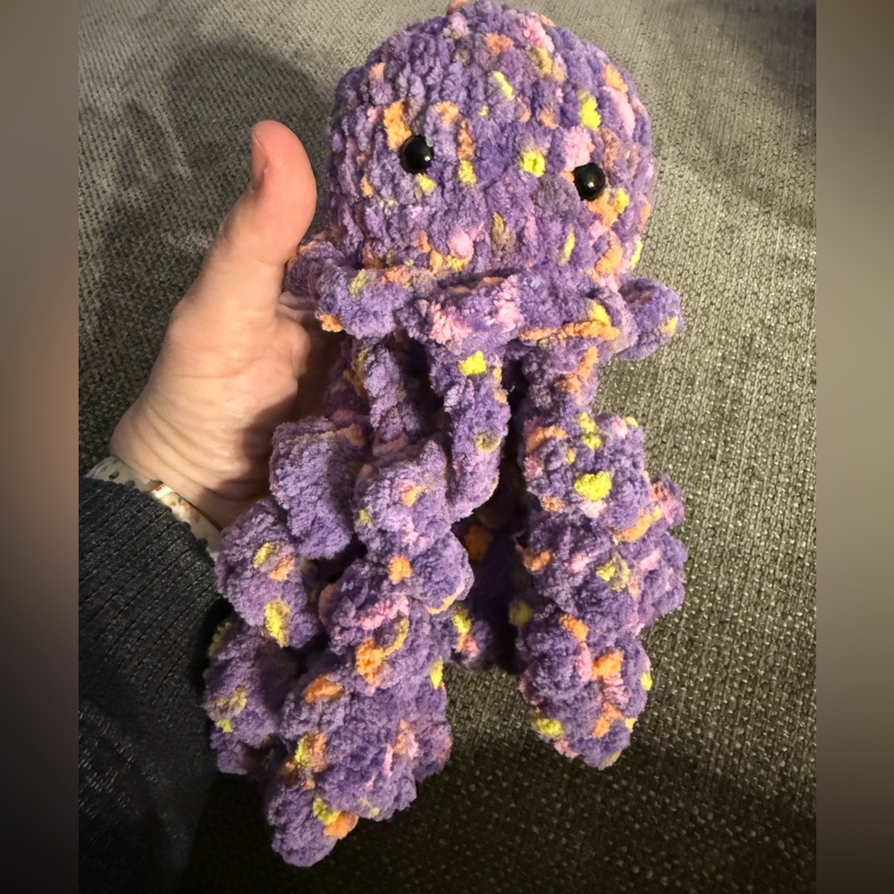 Purple Plush Octopus Toy